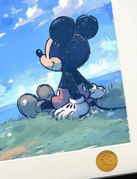 Xing Kong Studio - Looking Up Mickey Mouse Disney Poster Frame