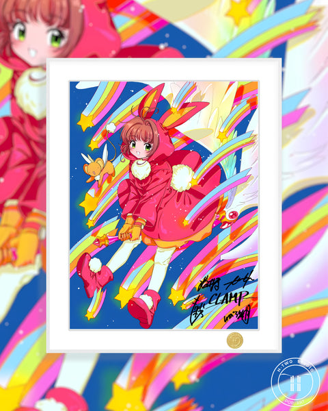 H-TWO Studio - Rainbow Sakura Kinomoto Poster Frame