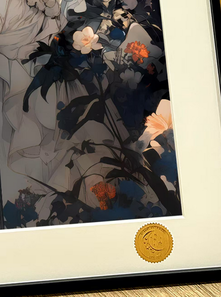 Xing Kong Studio - Artoria Pendragon Saber Flower Wall Ver. Poster Frame