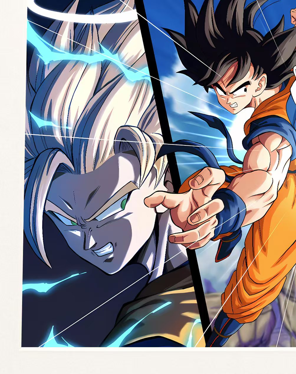 H-TWO Studio - Son Goku & Vegeta Poster Frame