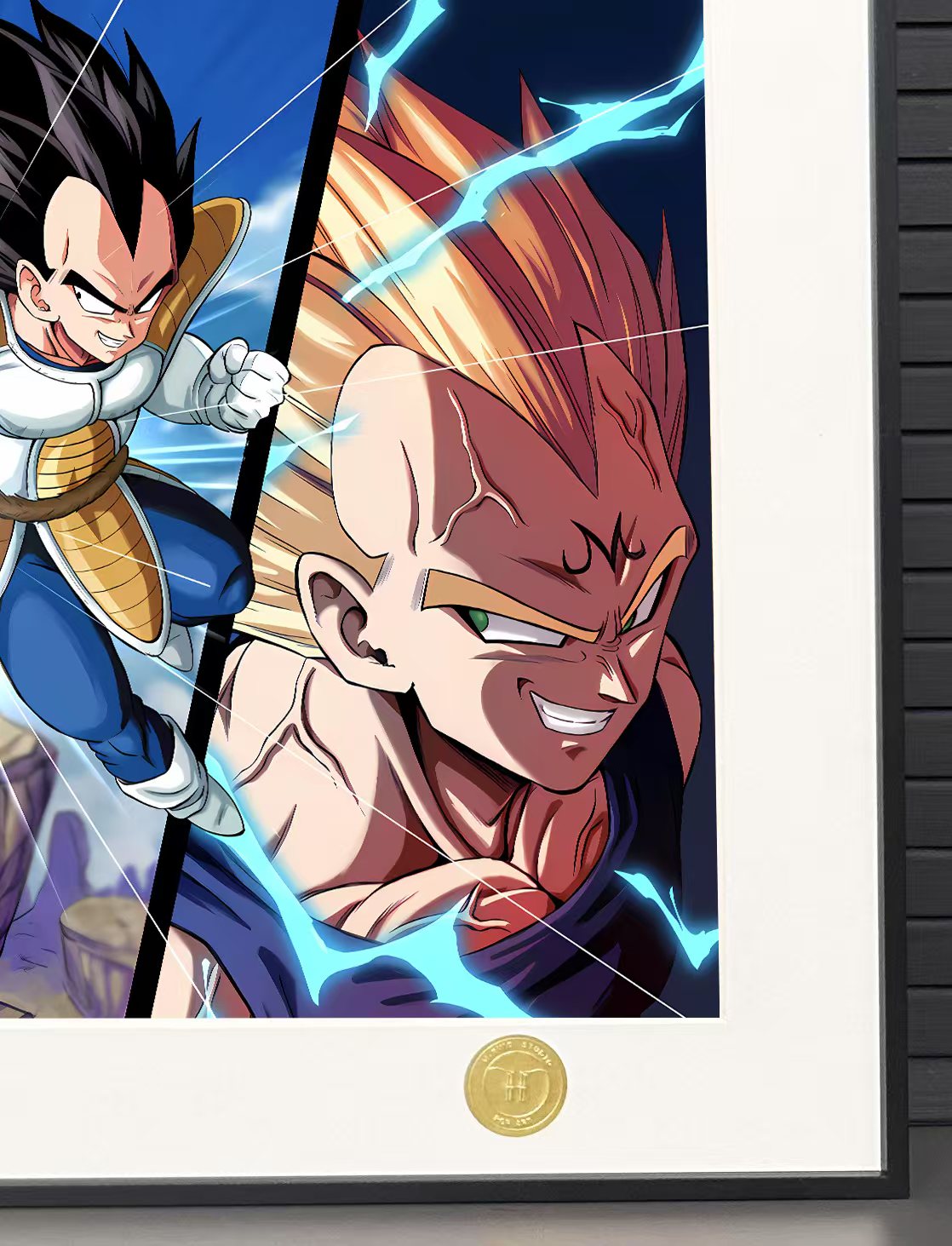 H-TWO Studio - Son Goku & Vegeta Poster Frame