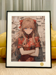 Xing Kong Studio - Asuka Langley Soryu Cheongsam Ver. Poster Frame