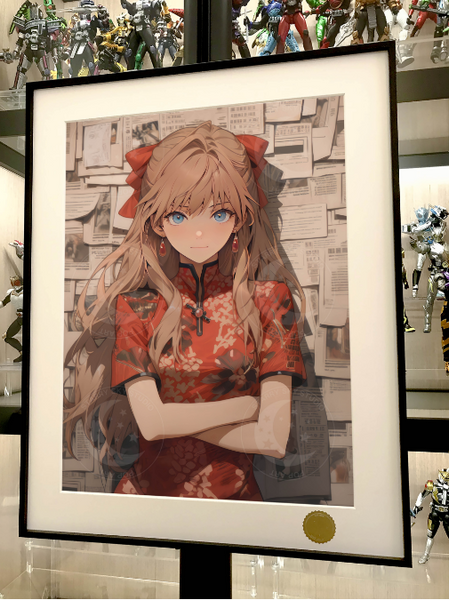 Xing Kong Studio - Asuka Langley Soryu Cheongsam Ver. Poster Frame