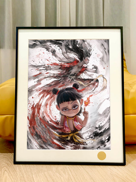 Xing Kong Studio - Ne Zha / Ao Bing Poster Frame