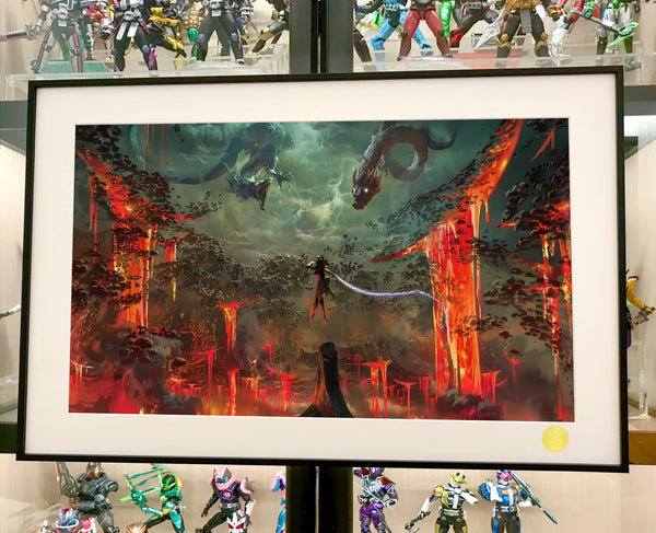 Xing Kong Studio - Shen Gongbao vs Three Dragons Poster Frame