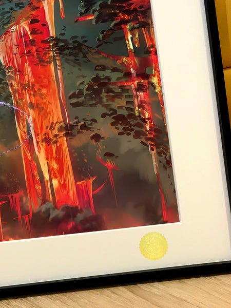 Xing Kong Studio - Shen Gongbao vs Three Dragons Poster Frame