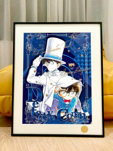 Xing Kong Studio - Kaitou Kid & Conan Edogawa Poster Frame