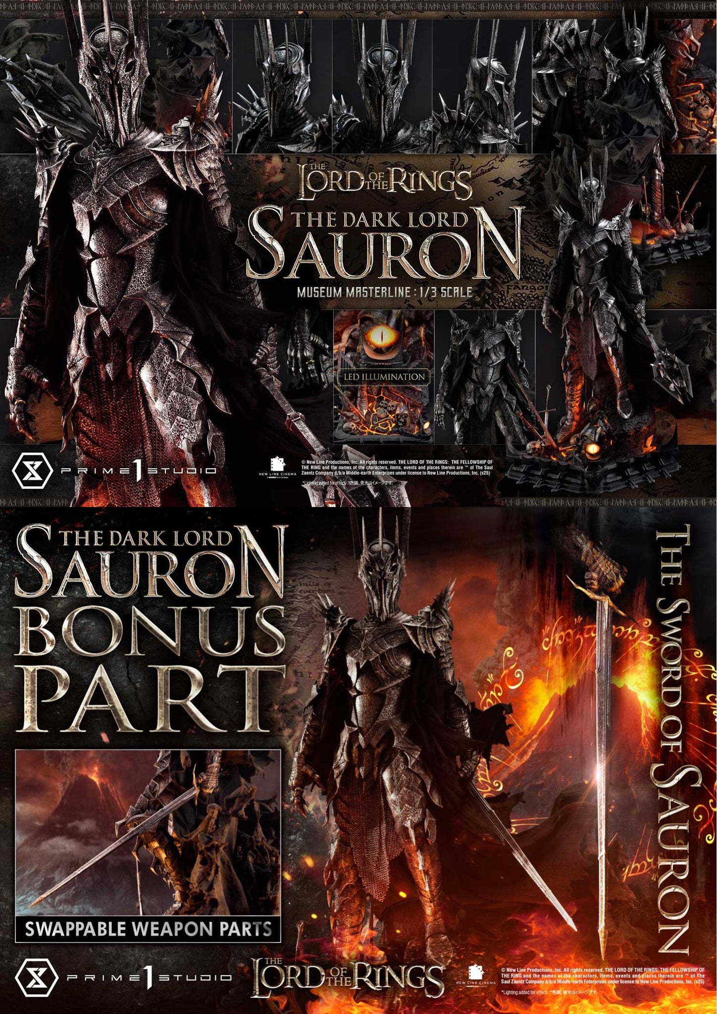 Prime 1 Studio - The Dark Lord Sauron [2 Variants]