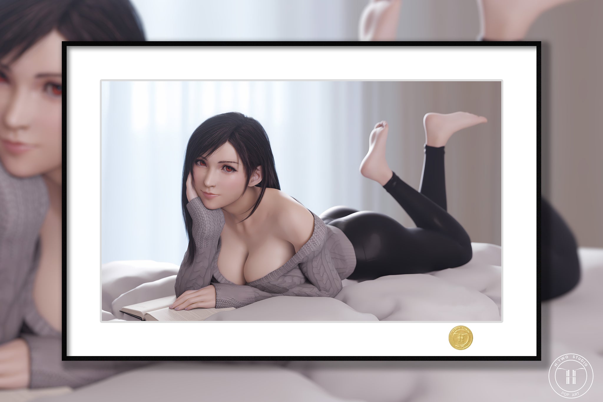 H-TWO Studio - Sweater Tifa Lockhart Poster Frame