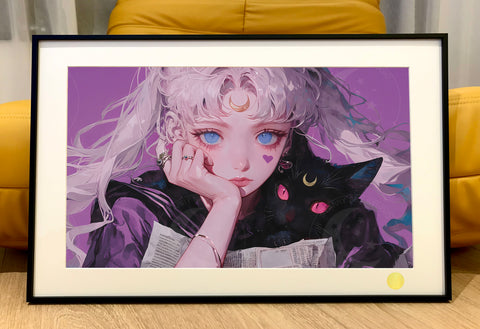 Xing Kong Studio - Purple Girl Usagi Tsukino Poster Frame