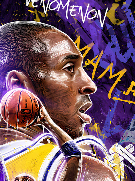 Xing Kong Studio - Kobe Bryant Purple Mamba Ver. Poster Frame