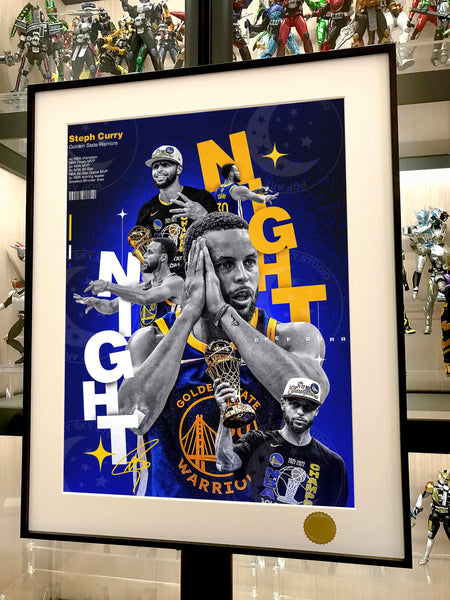 Xing Kong Studio - Good Night Stephen Curry Poster Frame