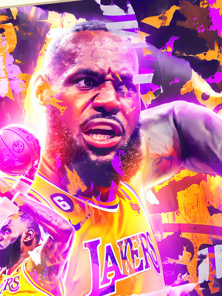Xing Kong Studio - Basketball Emperor LeBron James Poster Frame