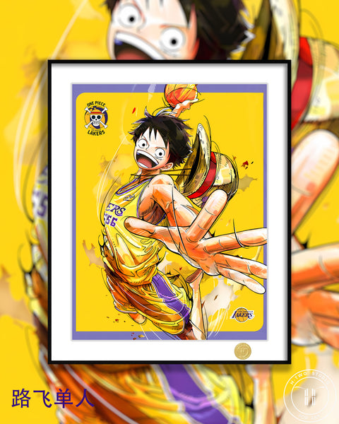 H-TWO Studio - Straw Hat Pirates / Monkey D. Luffy Poster Frame