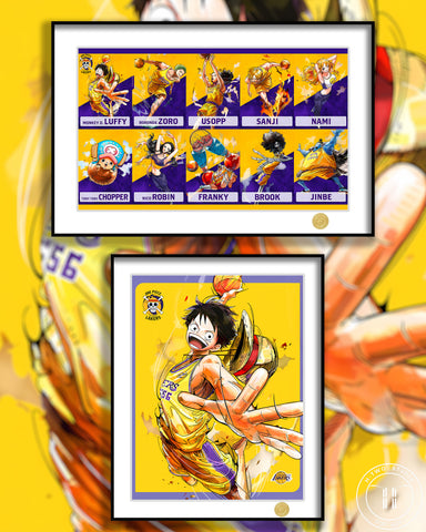 H-TWO Studio - Straw Hat Pirates / Monkey D. Luffy Poster Frame