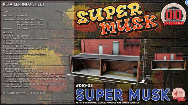 Ramen Toy -  Sewer Scene 2 Models DIO-03 MUSK / DIO-04 SUPER MUSK [2 Variants]