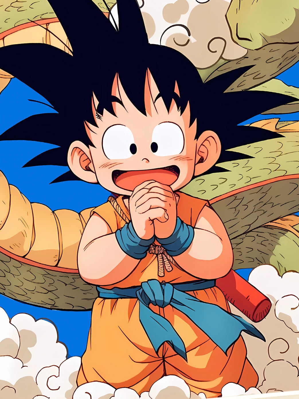 Xing Kong Studio - Son Goku & Shenron Decorative Poster Frame