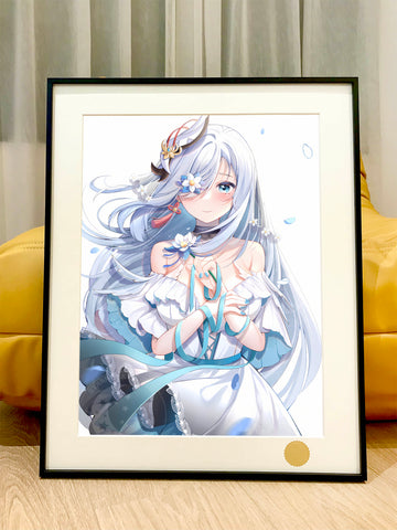 Xing Kong Studio - Shenhe White Dress Poster Frame