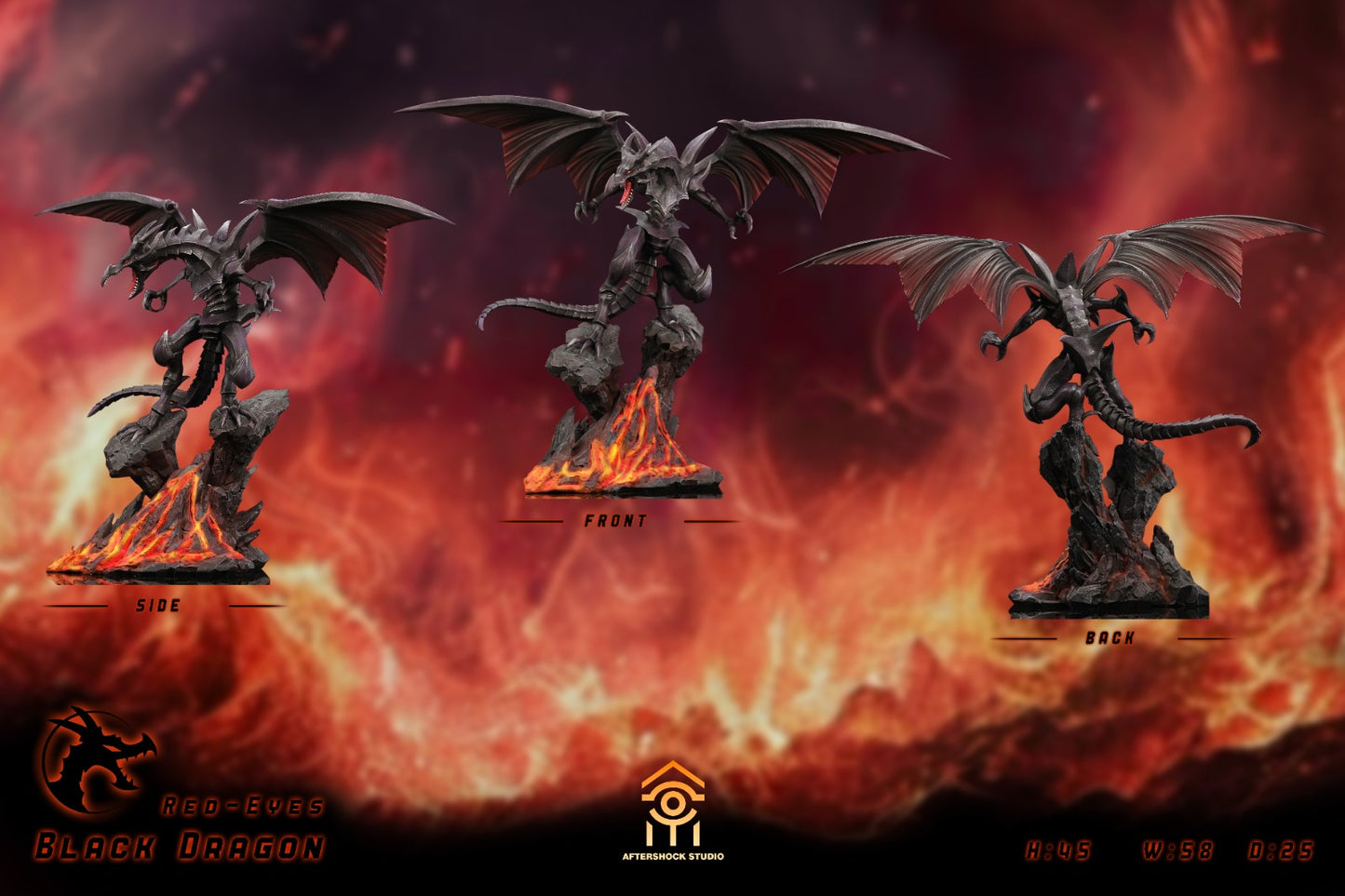 Aftershock Studio - Blue-Eyes White Dragon / Red-Eyes Black Dragon  [2 Variants]