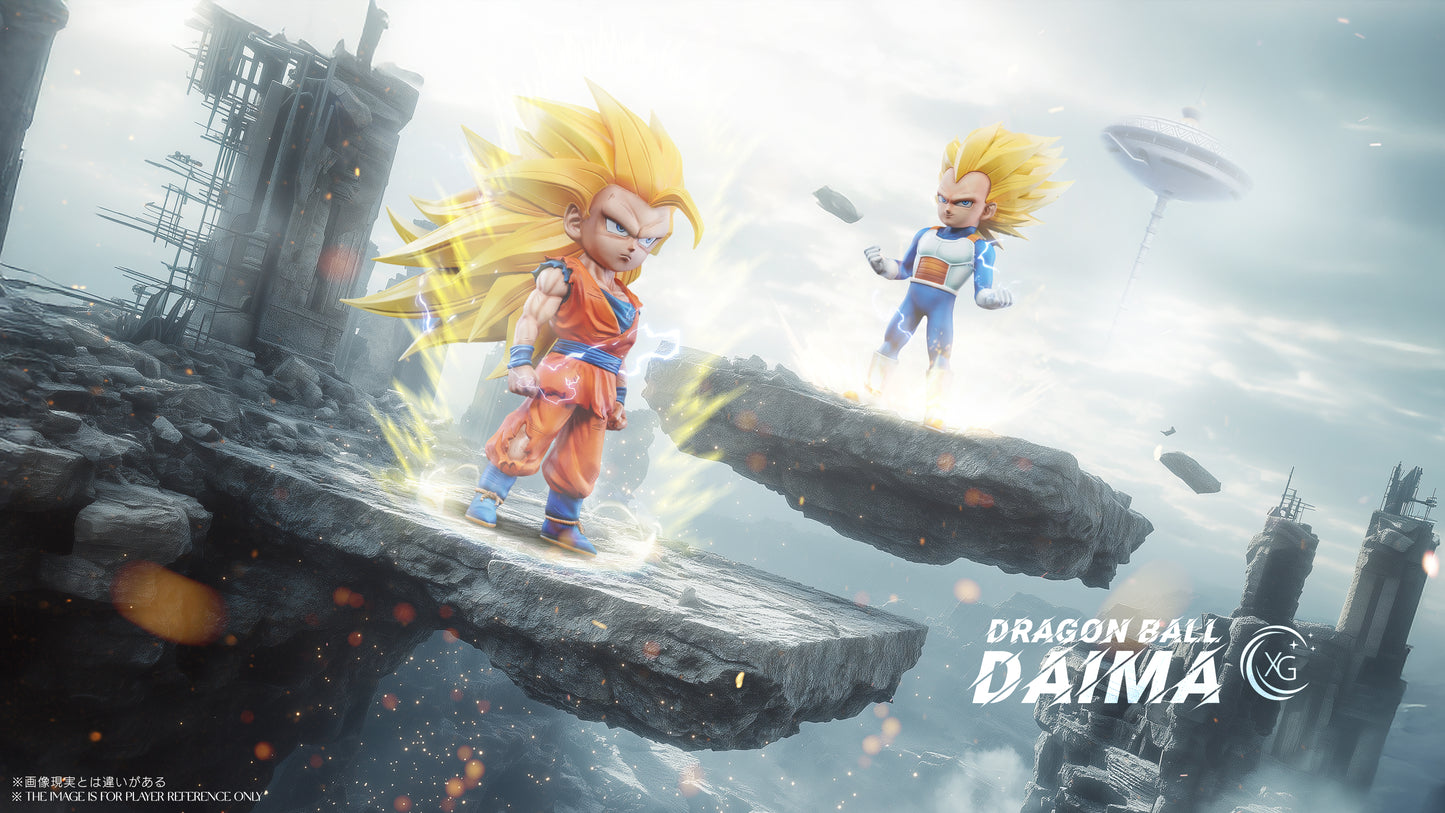 XG Studio - Super Saiyan 3 Son Goku & Vegeta Chibi Version [2 Variants]