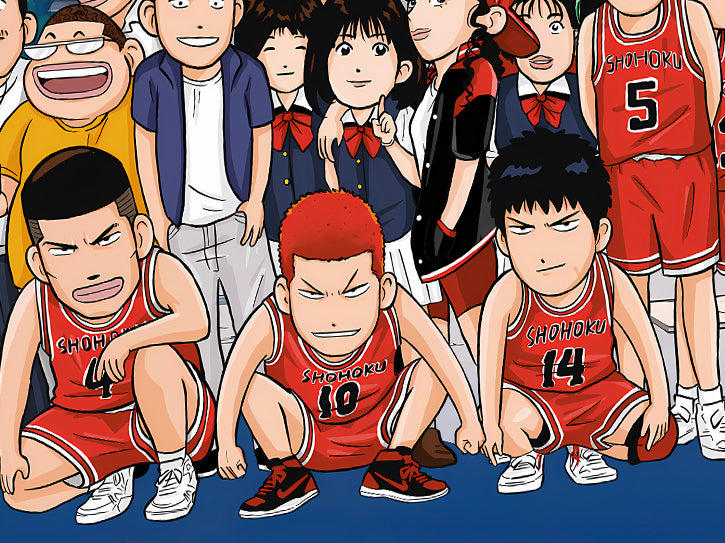 Xing Kong Studio - Slam Dunk Family Portrait Chibi Version Poster Frame