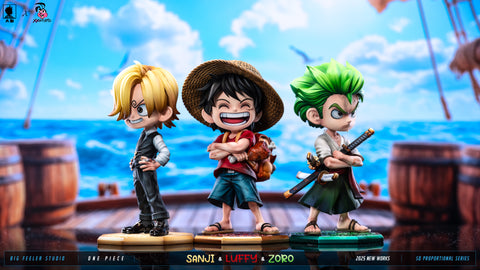 Big Feeler Studio & XOX Studio - Q version The Three Strongest Luffy & Zoro & Sanji [3 Variants]