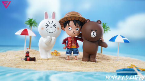 EVE Studio - Q version Luffy & Brown & Cony