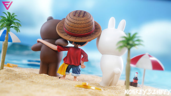 EVE Studio - Q version Luffy & Brown & Cony