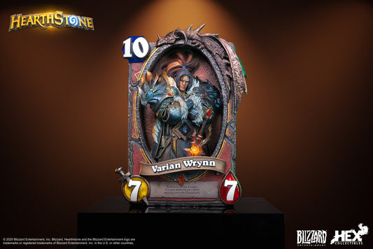 Blizzard Entertainment x HEX Collectibles - Wrynn Legendary Card Art Statue HEXFRAME02 [Licensed]