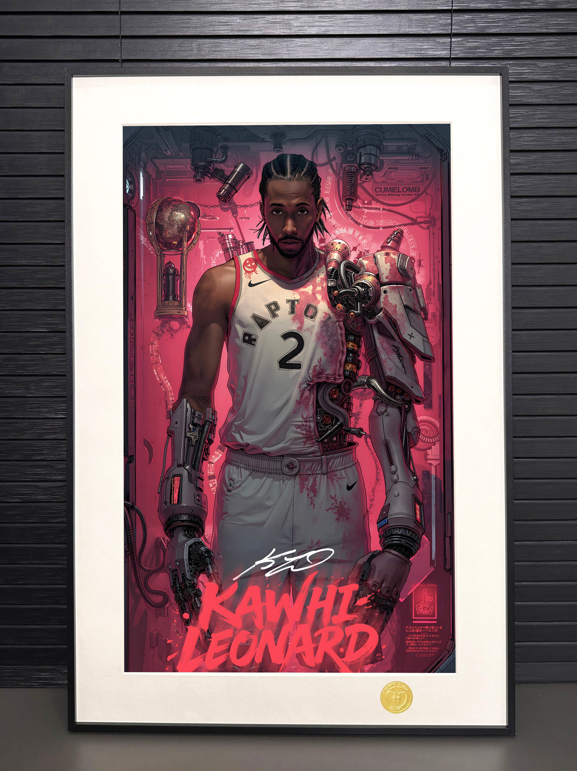 H-TWO Studio - Kawhi Leonard Raptors Clippers Poster Frame
