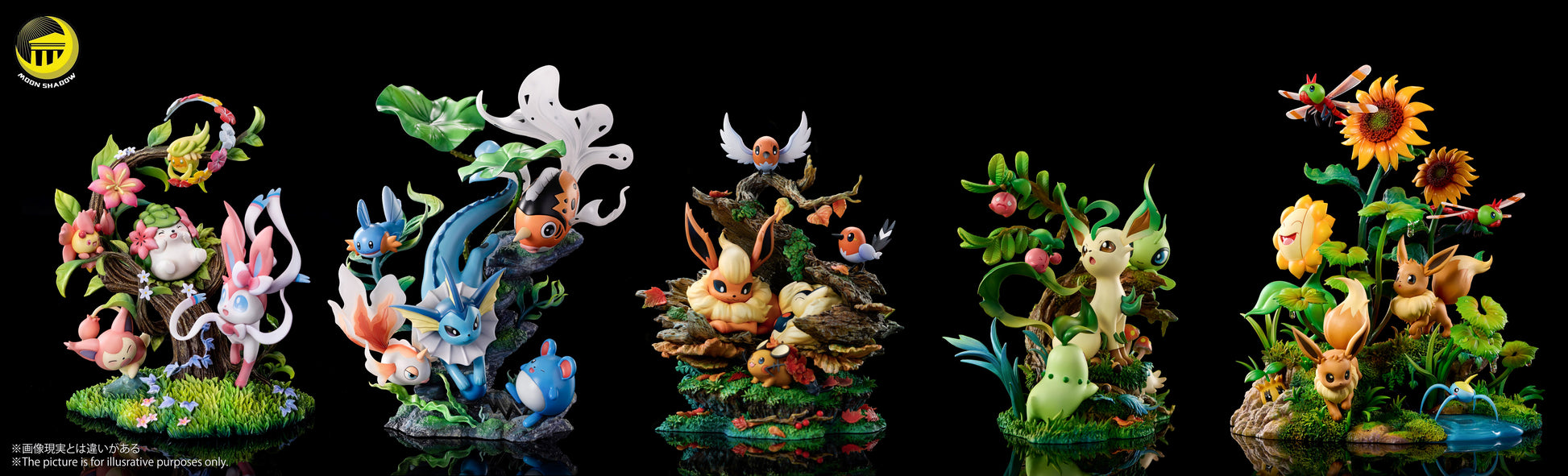 Moon Shadow Studio - Eevee & Pikachu & Yanma & Surskit & Sunkern & Sunflora [2 Variants]