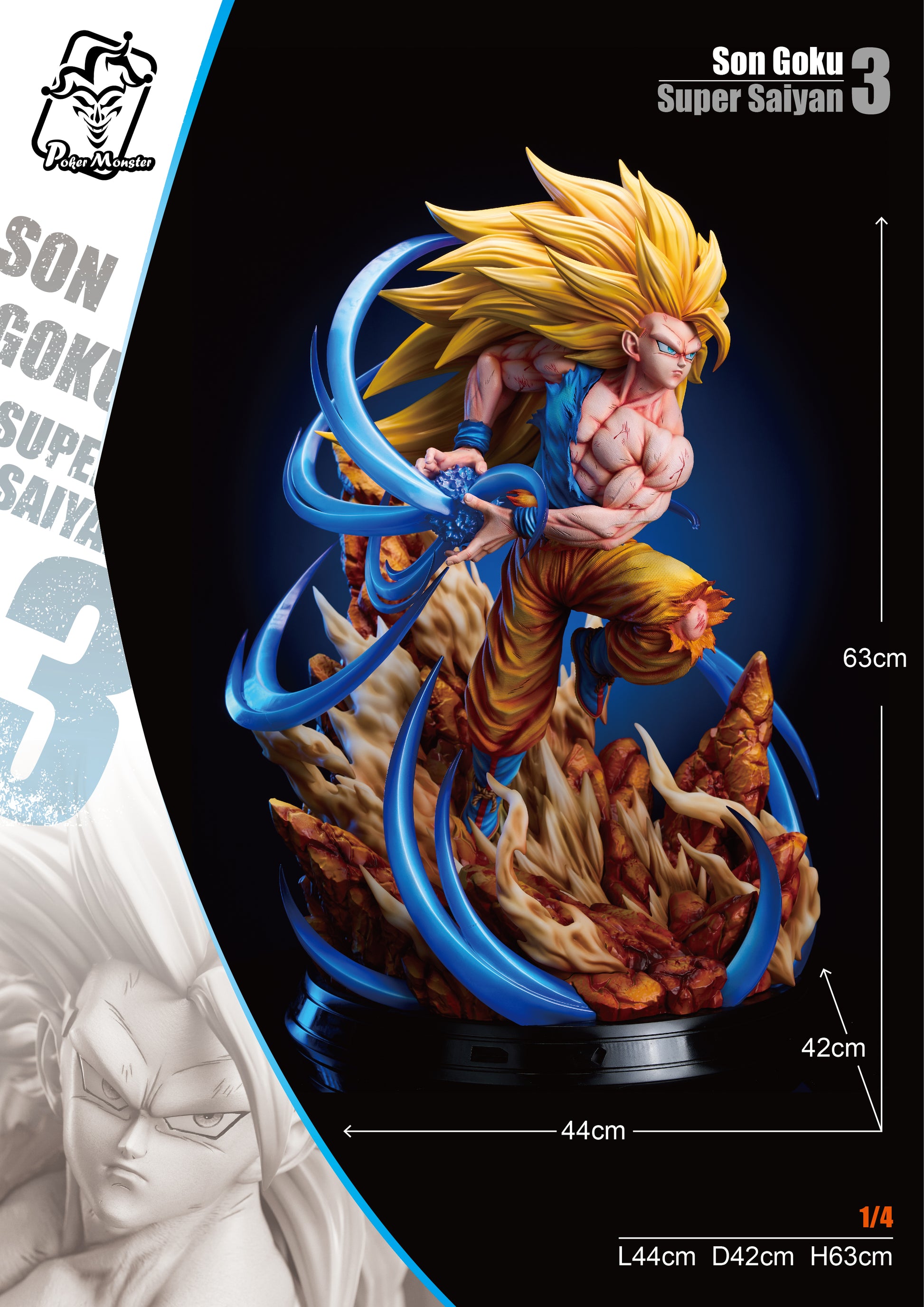 Poker Monster Studio - Super Saiyan 3 Son Goku [2 Variants]