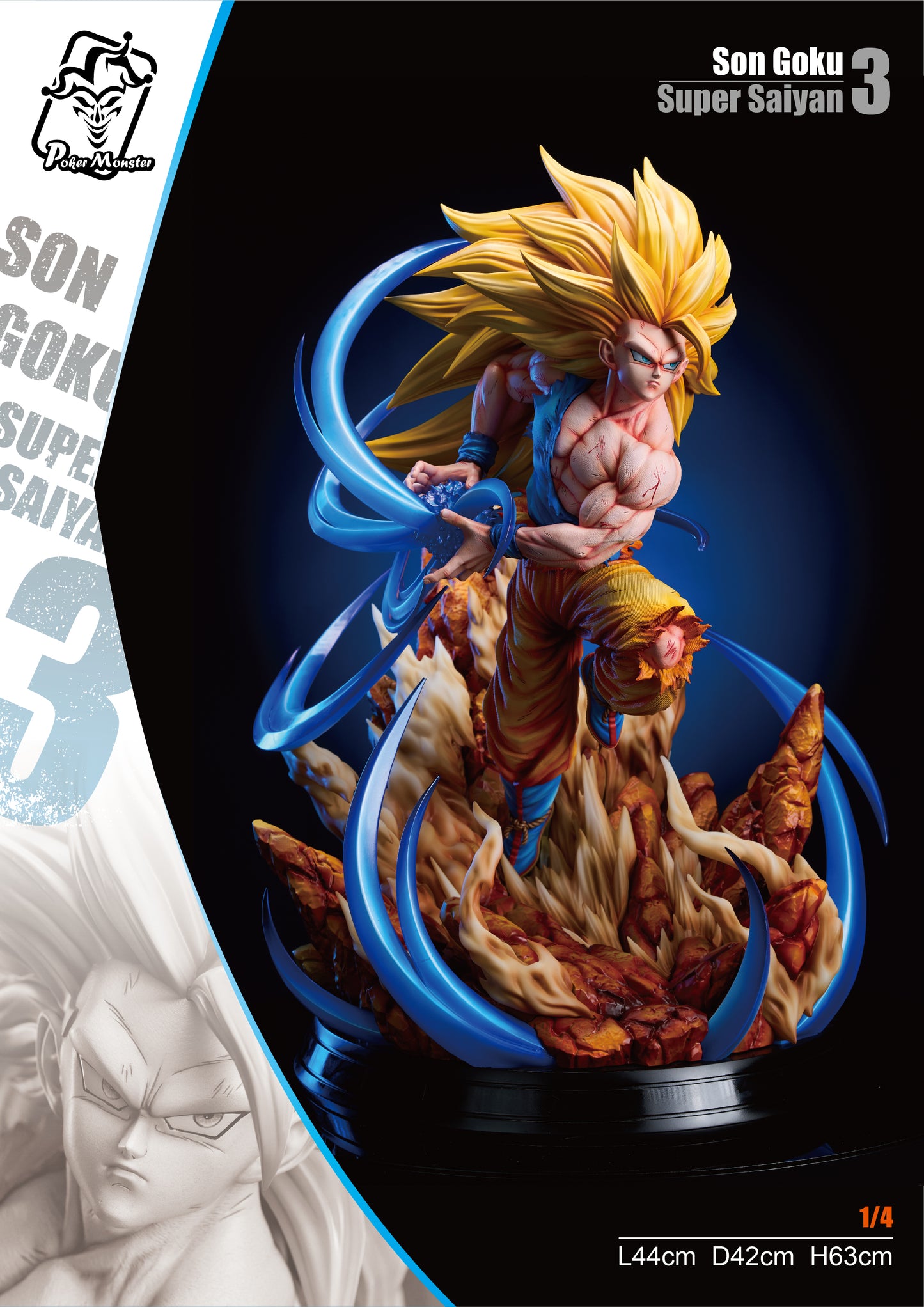Poker Monster Studio - Super Saiyan 3 Son Goku [2 Variants]