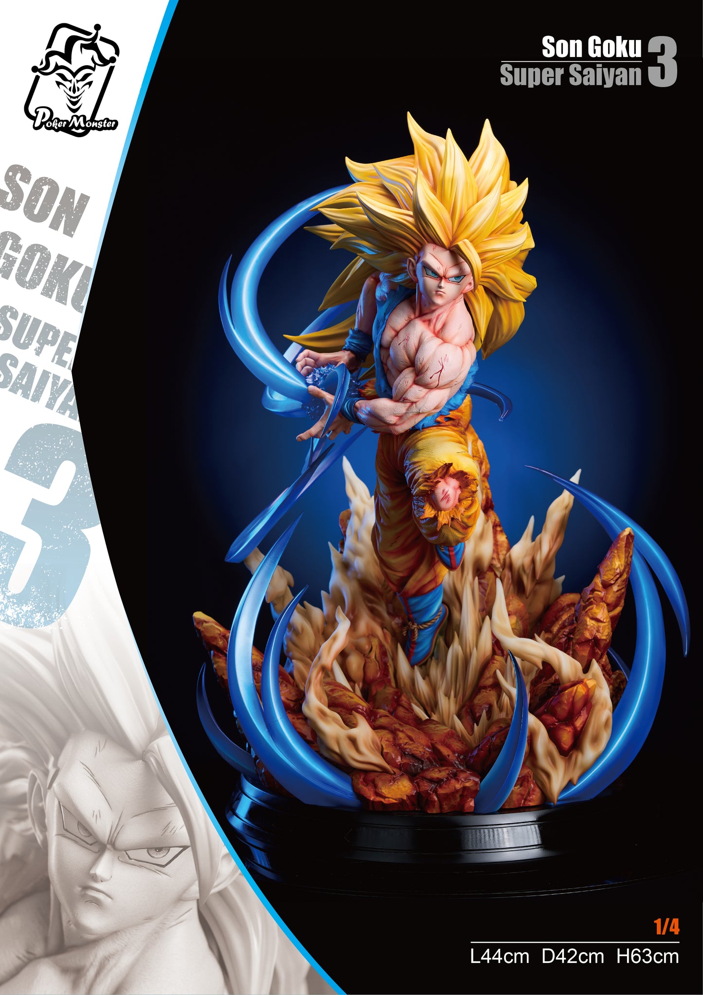 Poker Monster Studio - Super Saiyan 3 Son Goku [2 Variants]