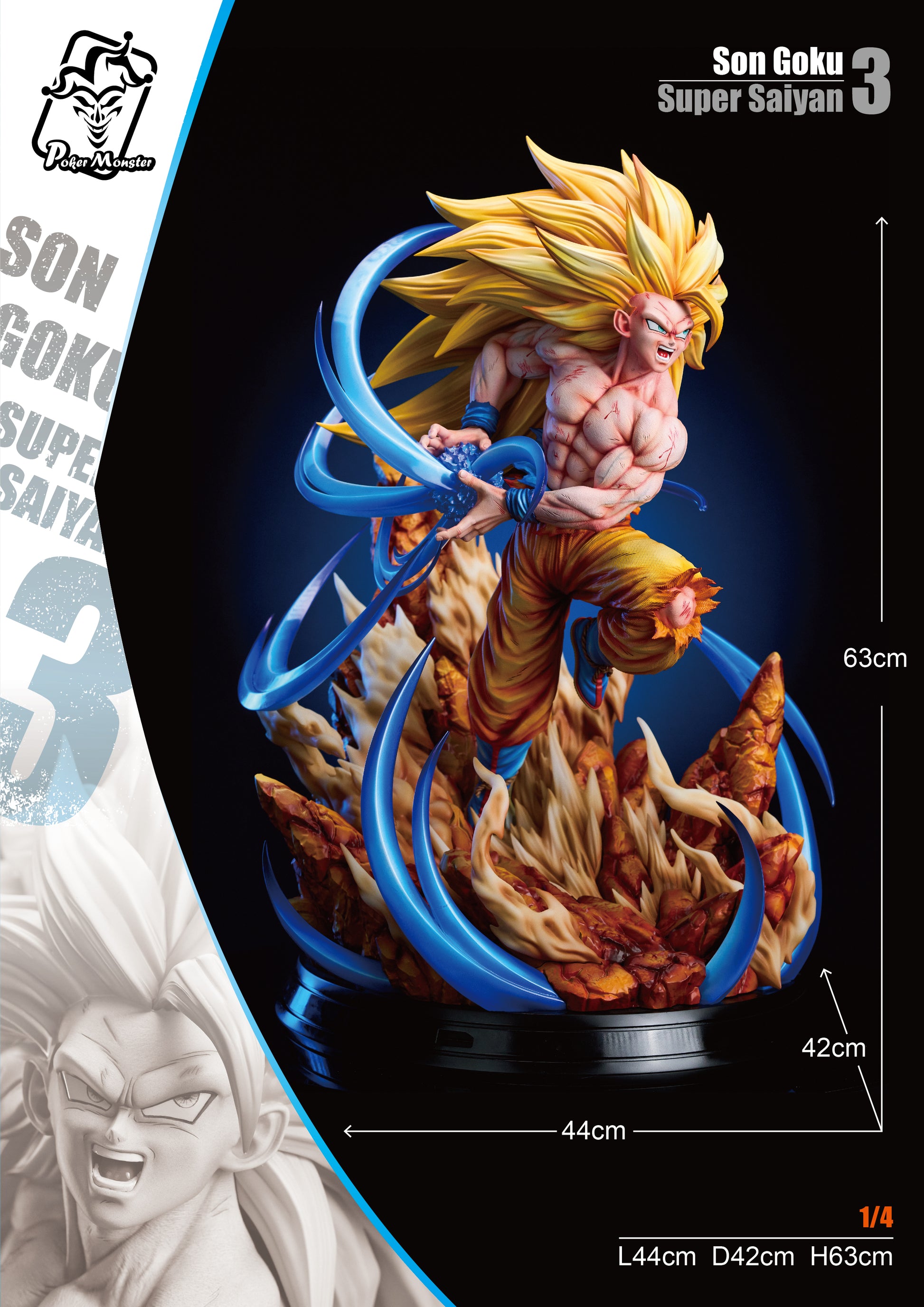 Poker Monster Studio - Super Saiyan 3 Son Goku [2 Variants]