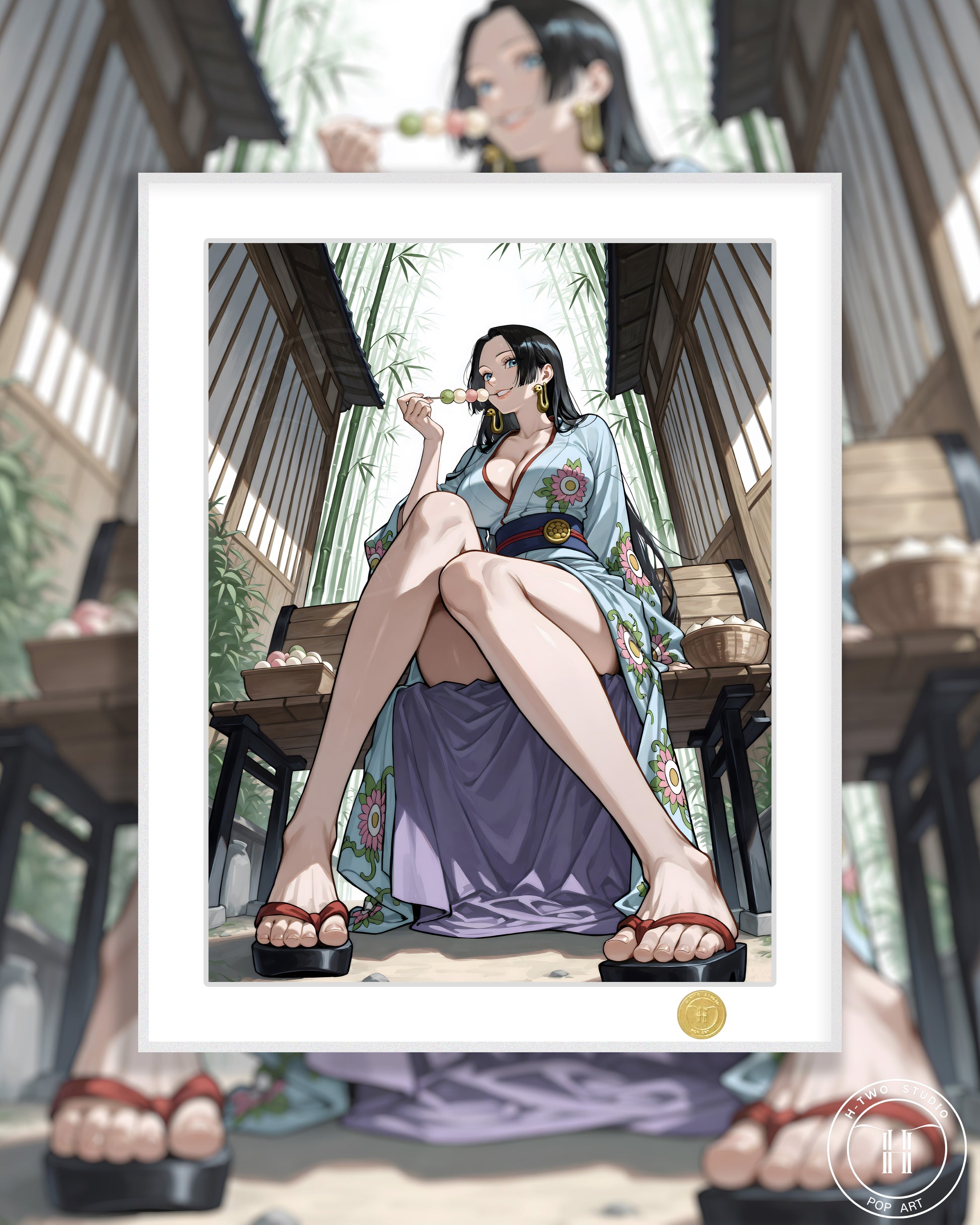 H-Two Studio - Kimono Boa Hancock Poster Frame