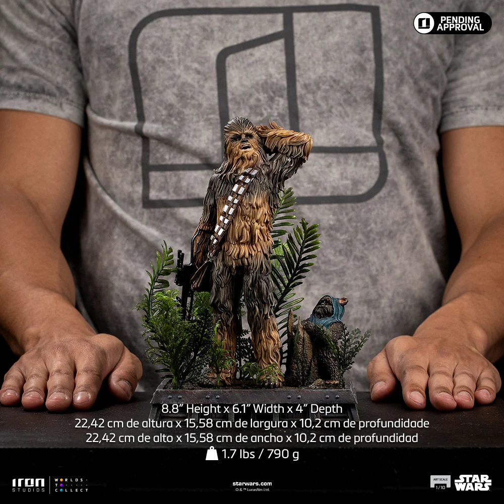 Iron Studio - Chewbacca and Tokkat  LUCSWR130325-10 [Licensed]