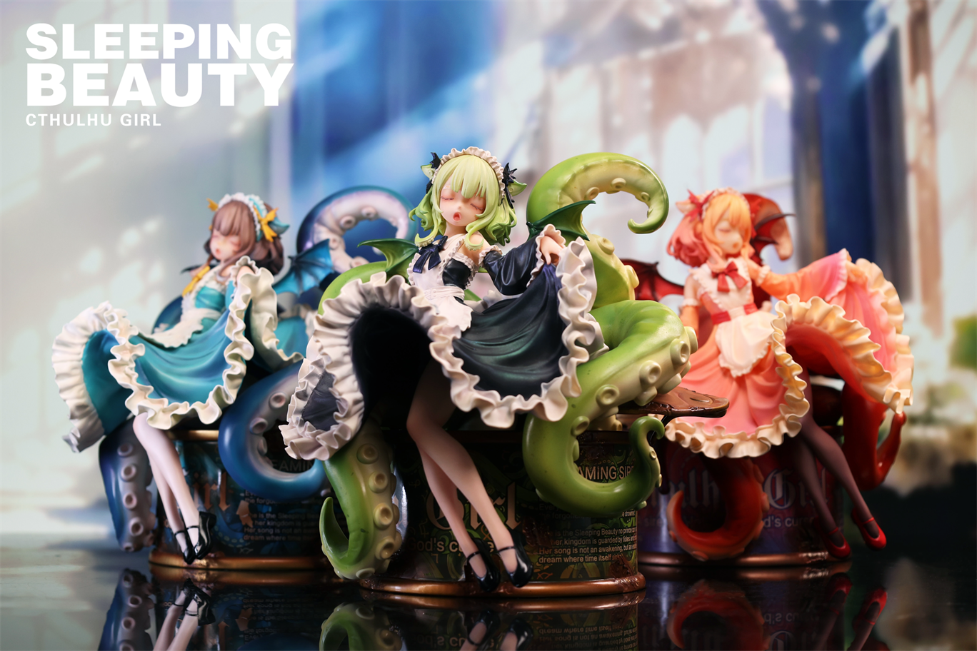 WeArtDoing - Sleeping Beauty Cthulhu Girl - Buds of the Abyss / Blue Phantom / Scarlet Dream [3 Variants]