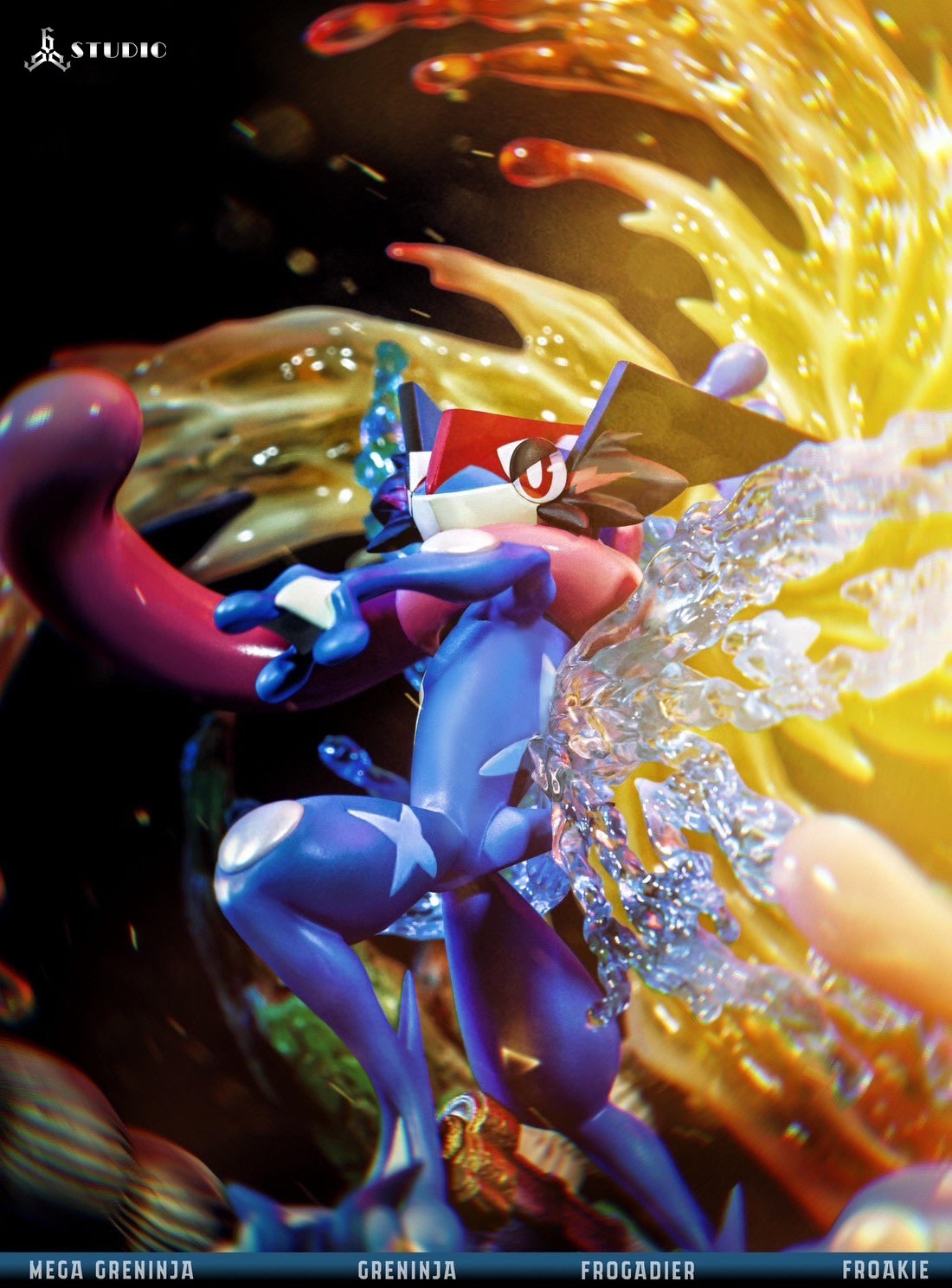 666 Studio - Mega Greninja Water Shuriken All Out [2 Variants]