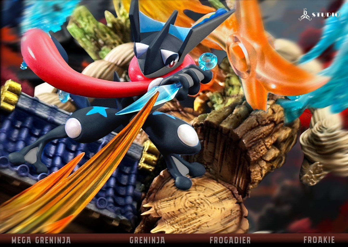 666 Studio - Mega Greninja Water Shuriken All Out [2 Variants]