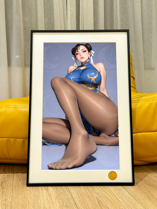 Xing Kong Studio - Chun-Li Silk Stocking Poster Frame