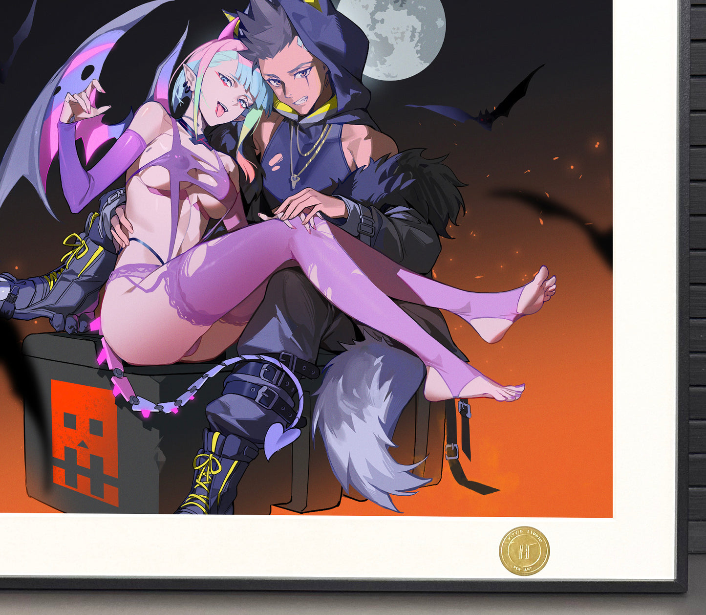 H-Two Studio - Halloween David & Lucyna Poster Frame