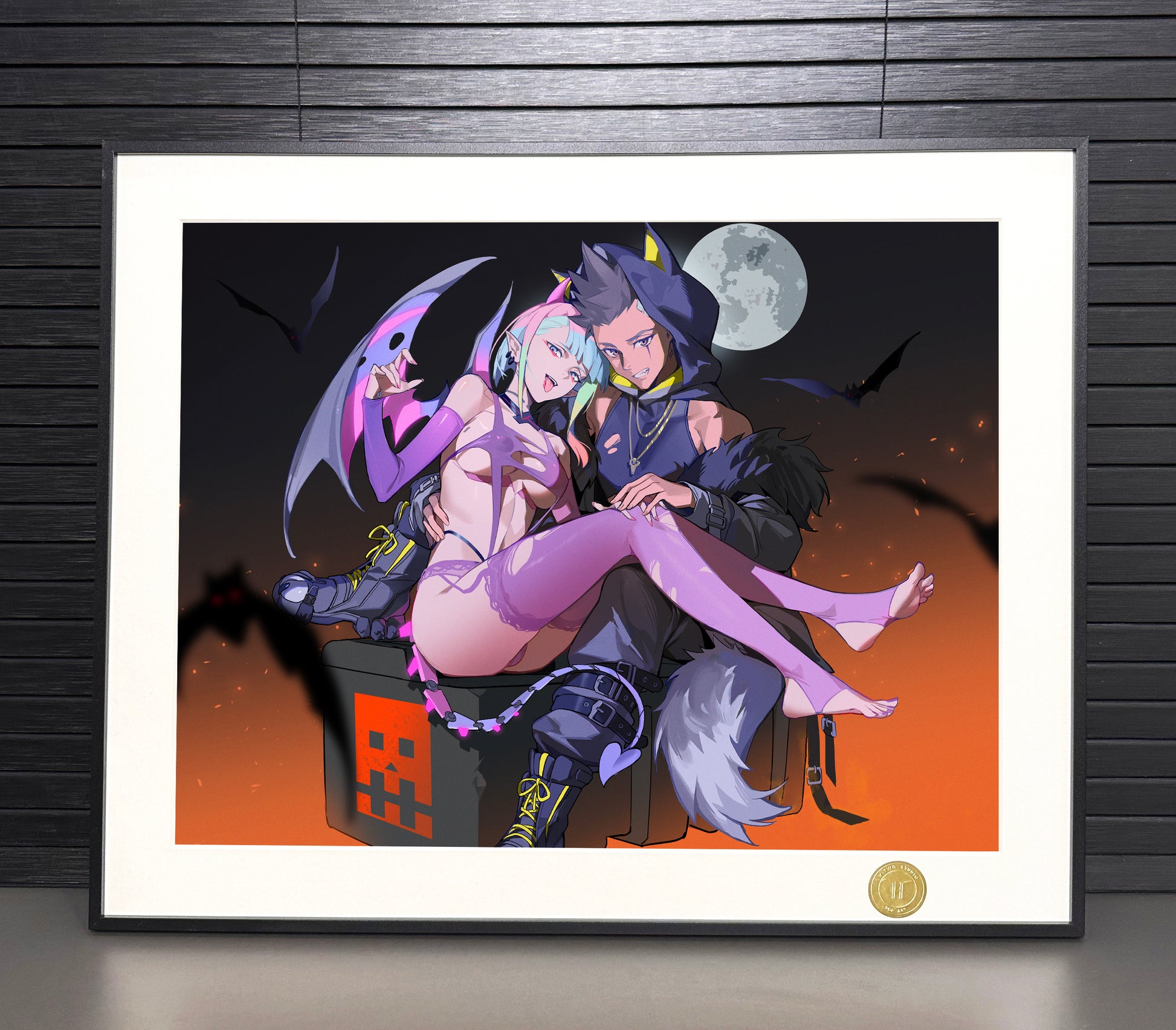 H-Two Studio - Halloween David & Lucyna Poster Frame