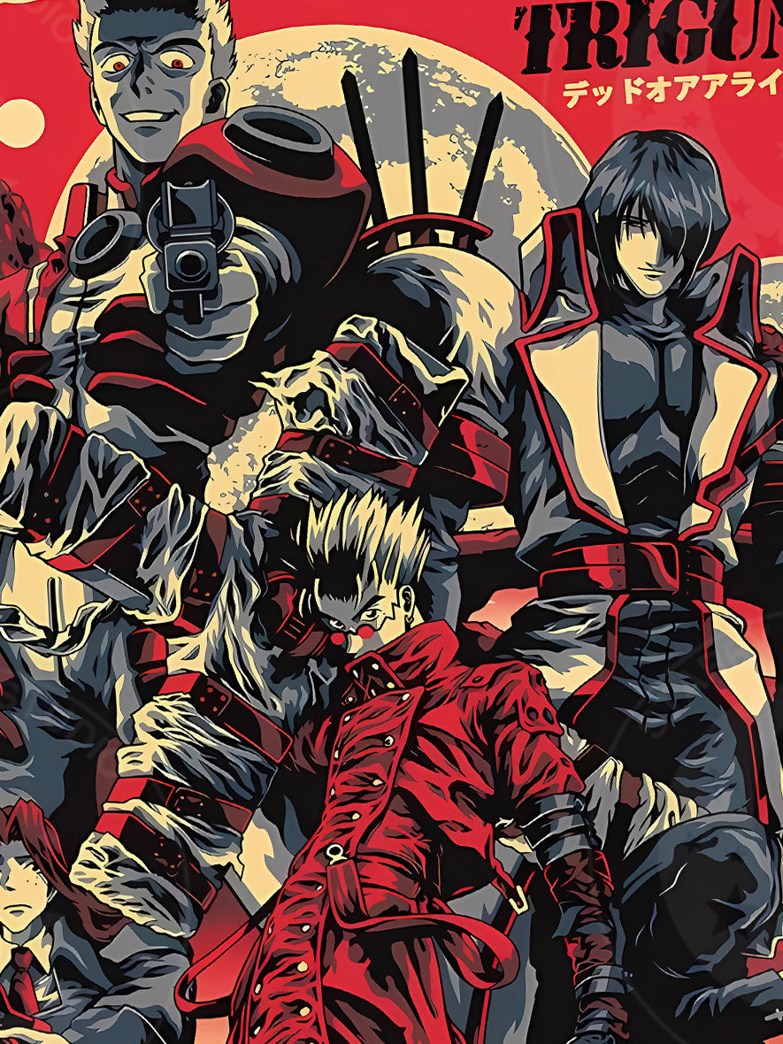 Xing Kong Studio - Characters of Trigun Poster Frame