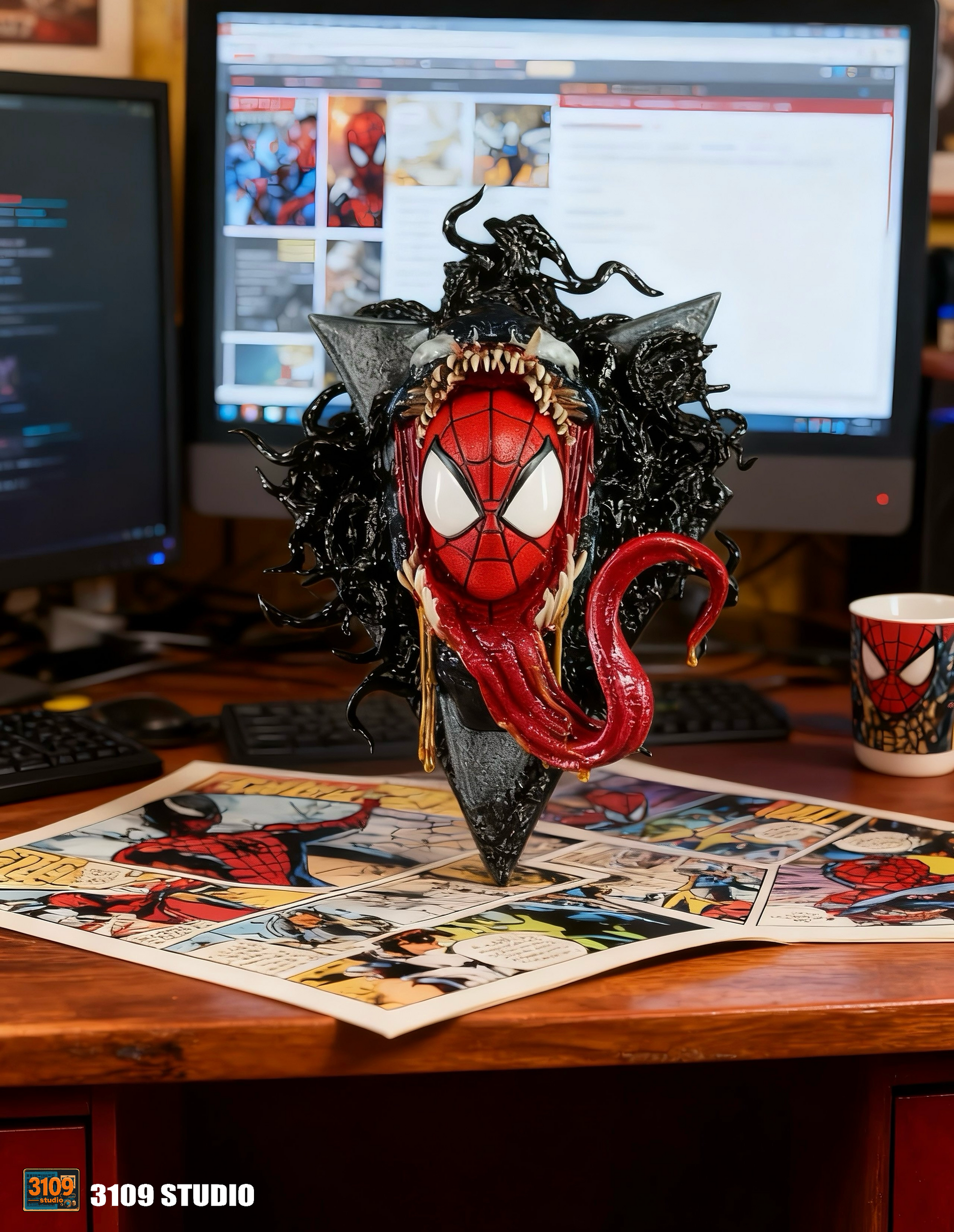 3109 Studio - Venom & Spider Man Wall Hanging [2 Variants]