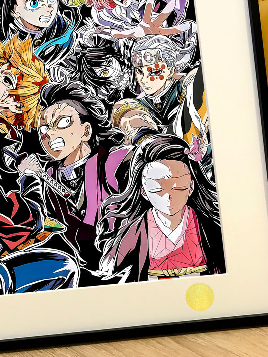 Xing Kong Studio - Infinity Castle All Characters Poster Frame