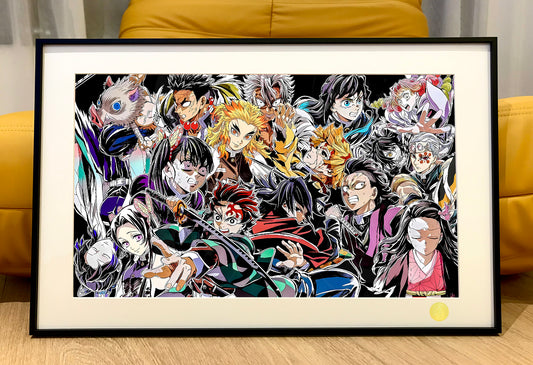 Xing Kong Studio - Infinity Castle All Characters Poster Frame