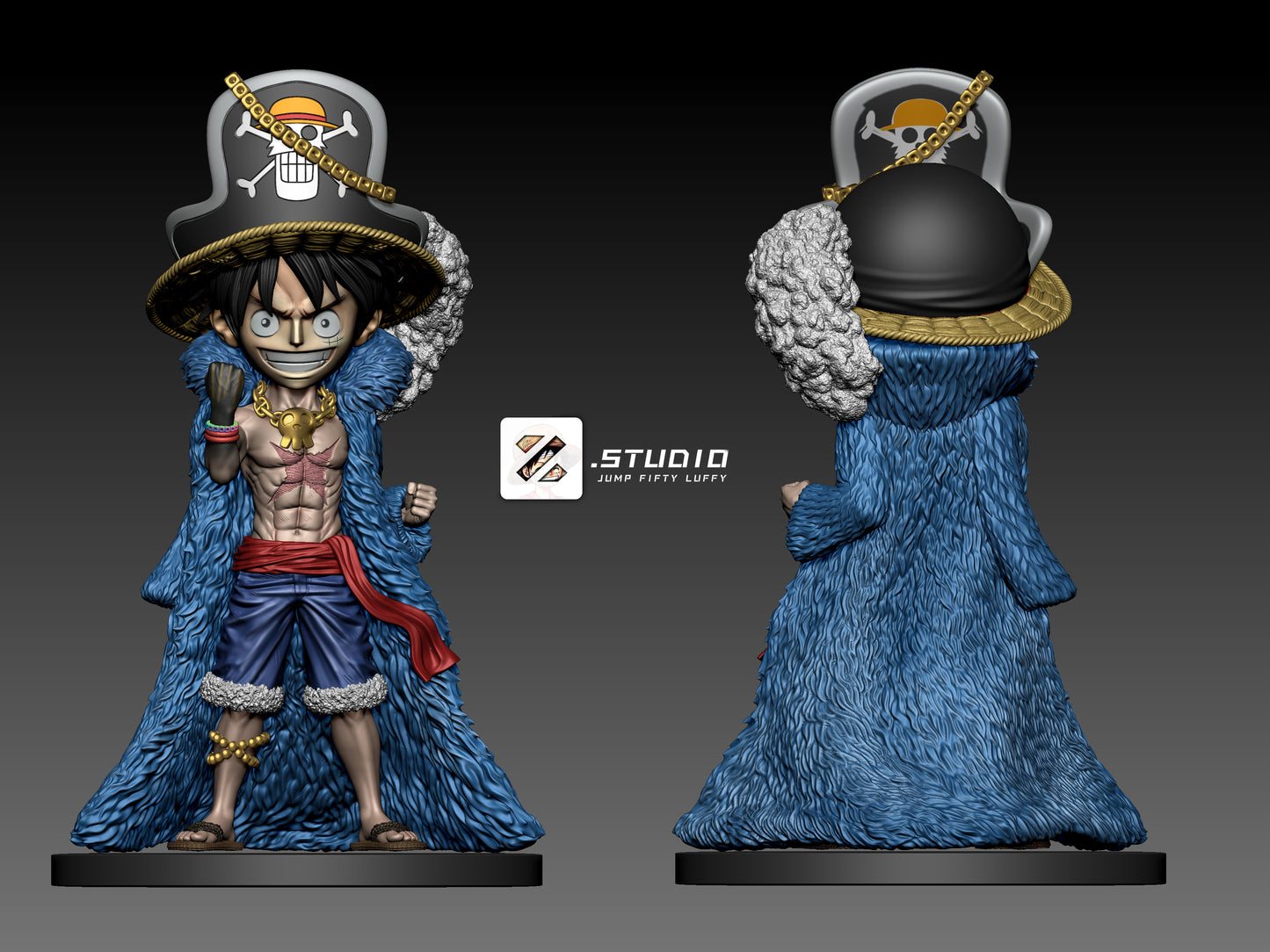 Zzz Studio - Blue Clothes Luffy
