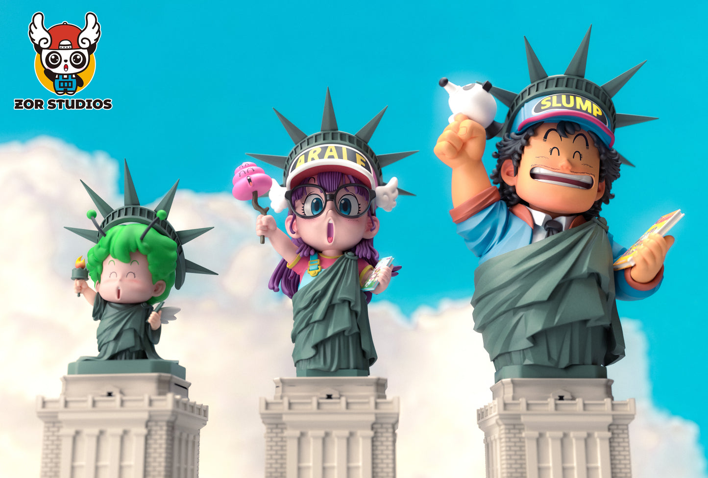 ZOR Studio - Penguin Village Statue of Liberty Arale Trio [3 Variants]