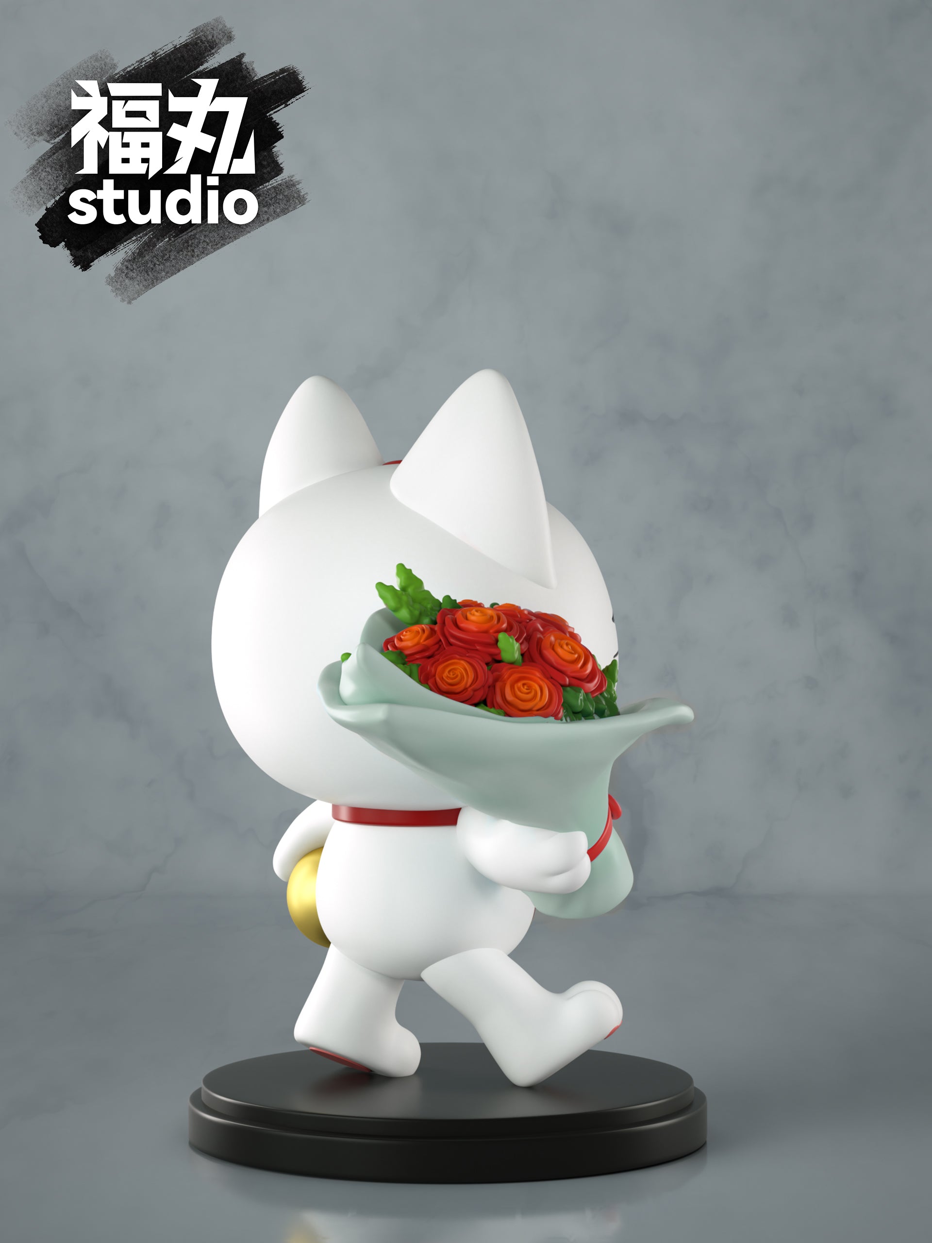 Fuwan Studio - High-Speed Granny with a Bouquet of Flowers